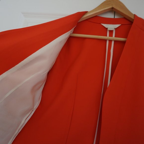 Women Blazer - Bright Orange, Fits extra small to small, from Korean Boutique - Picture 4 of 5